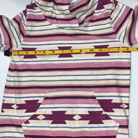 Tea Collection Girl’s Long Sleeve Southwestern Aztec Print Hooded Tunic Size 8 - Picture 9 of 9